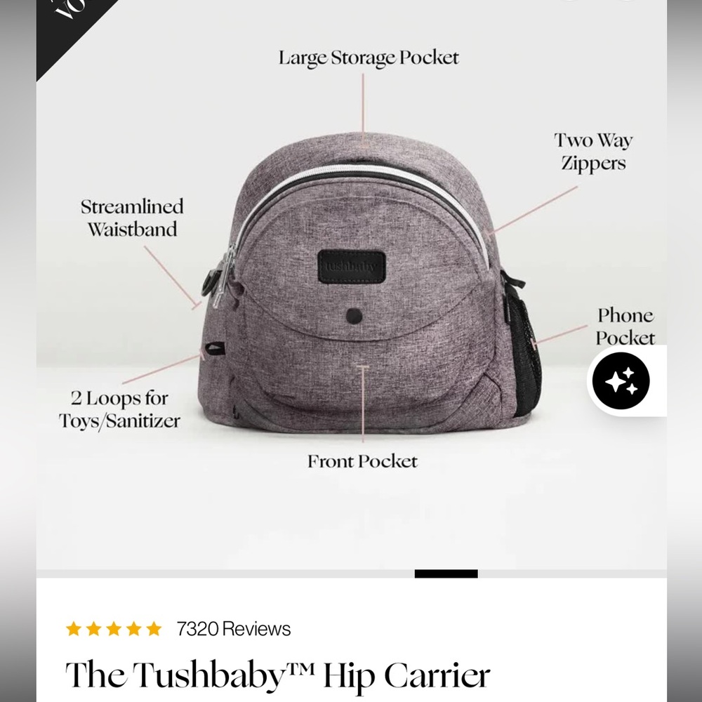 Tushbaby hip carrier